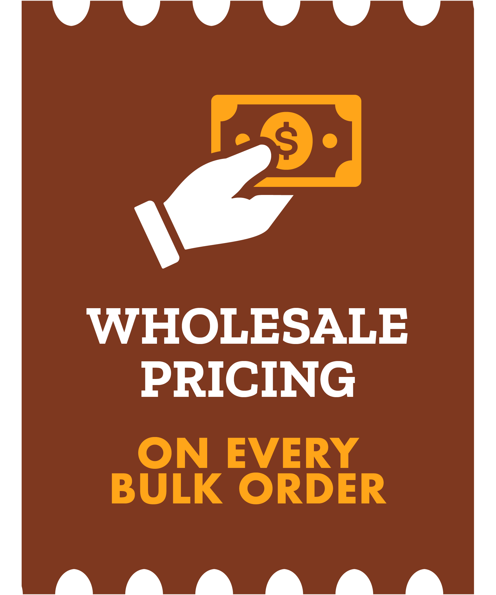 Storewide Savings with wholesale pricing