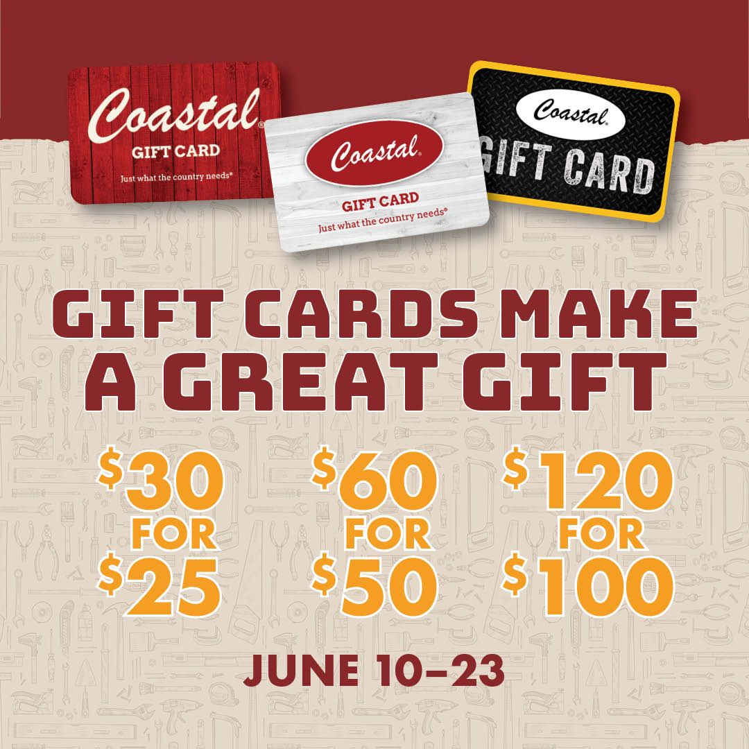 GIFT CARDS MAKE A GREAT GIFT $30 FOR $25 $60 FOR $50 $120 FOR $100 JUNE 10-23