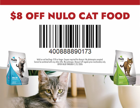 $8 OFF NULO CAT FOOD