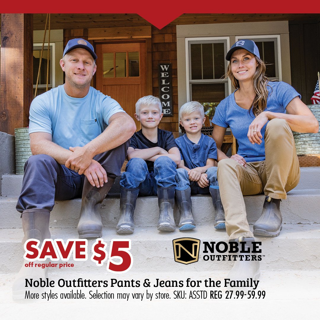 SAVE $5 regular price Noble Outfitters Pants & Jeans for the Family More styles available. Selection may vary by store. SKU: ASSTD REG 27.99-59.99