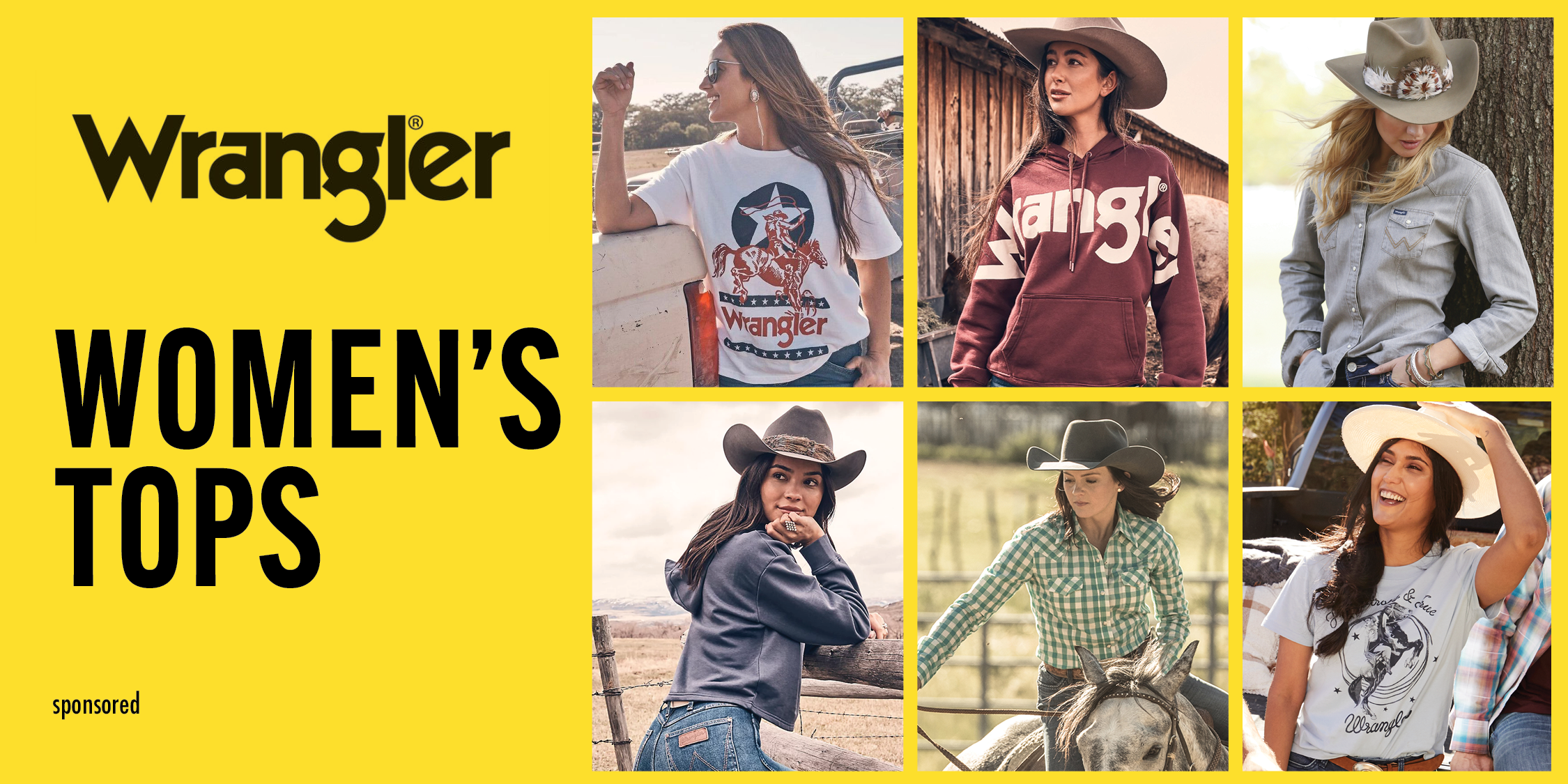 Wrangler Men's Tops Sponsored