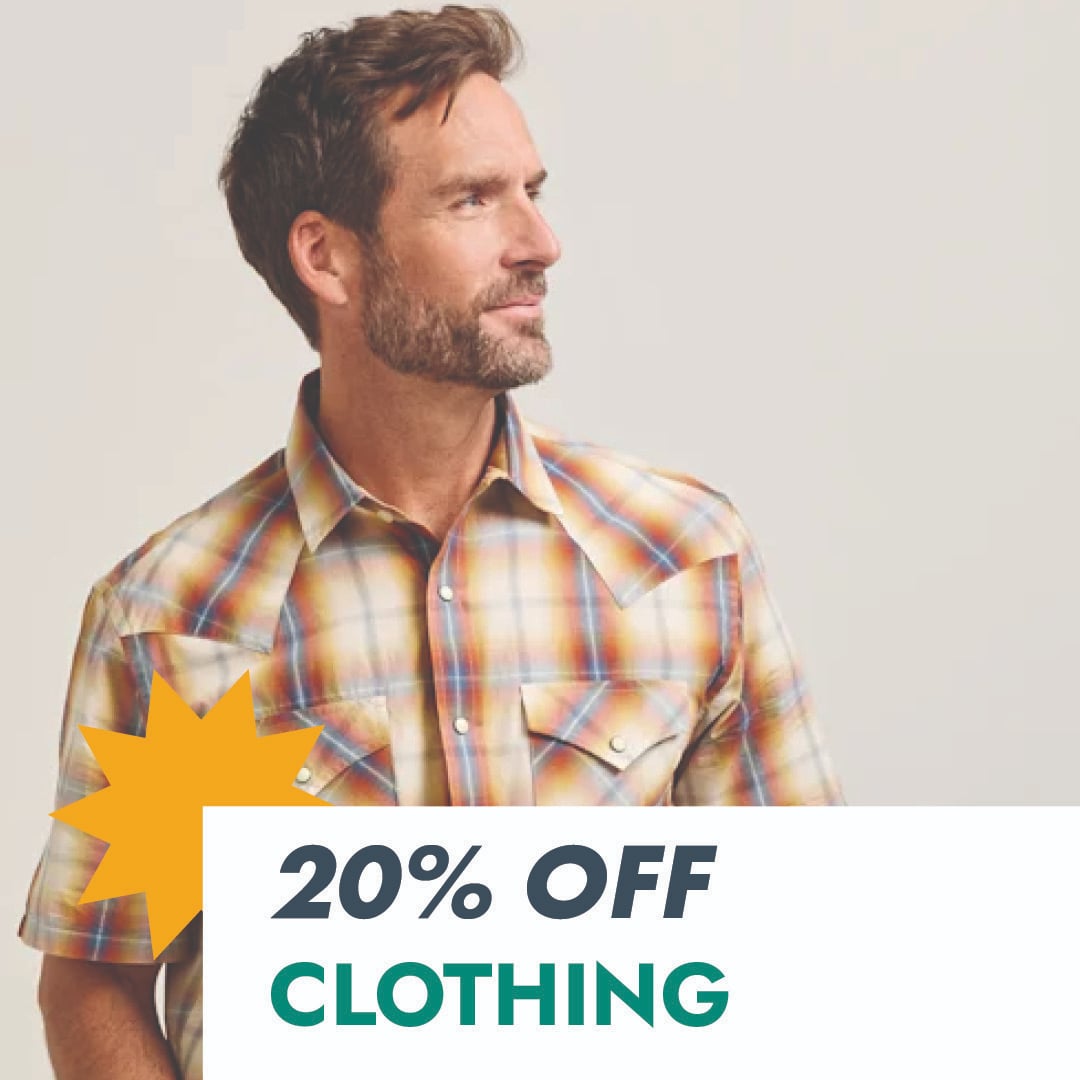 20% OFF CLOTHING