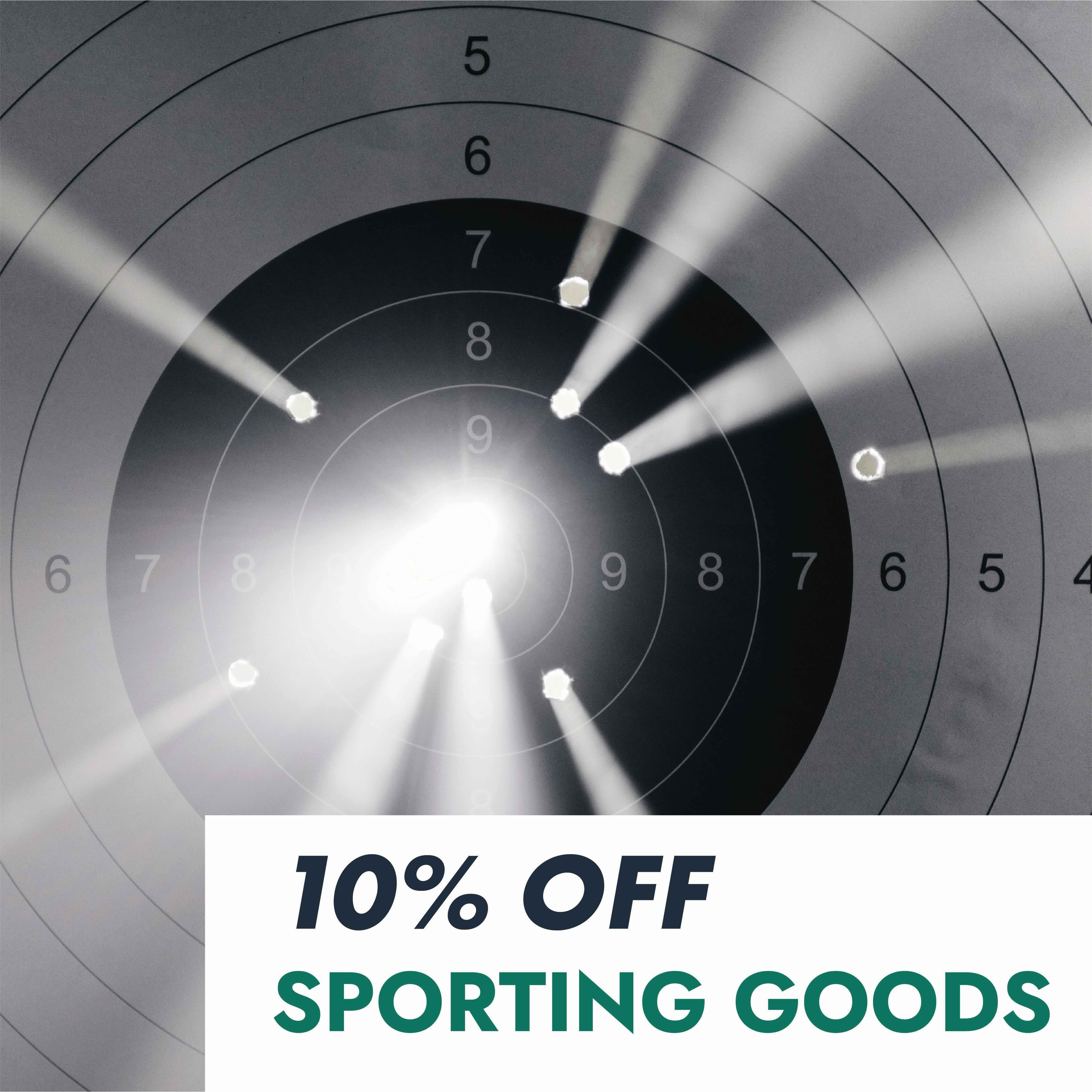 10% OFF SPORTING GOODS