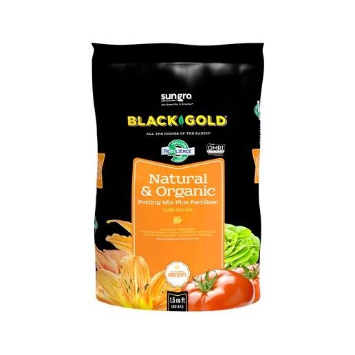 Black Gold Organic All Purpose Potting Mix, 1.5-Cu Ft Bag