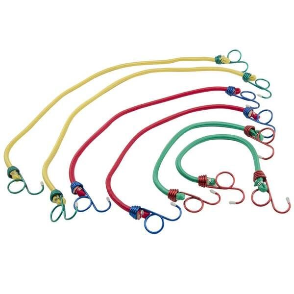 Power Pull Bungey Cord Assorted, 6 Pack