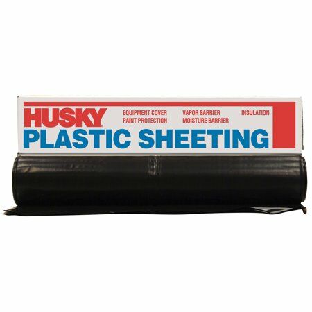 20-Ft x 50-Ft 4-Mil Black Poly Medium Duty Sheeting