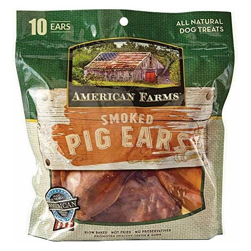 American Farms Smoked Pig Ears, 10-Ct
