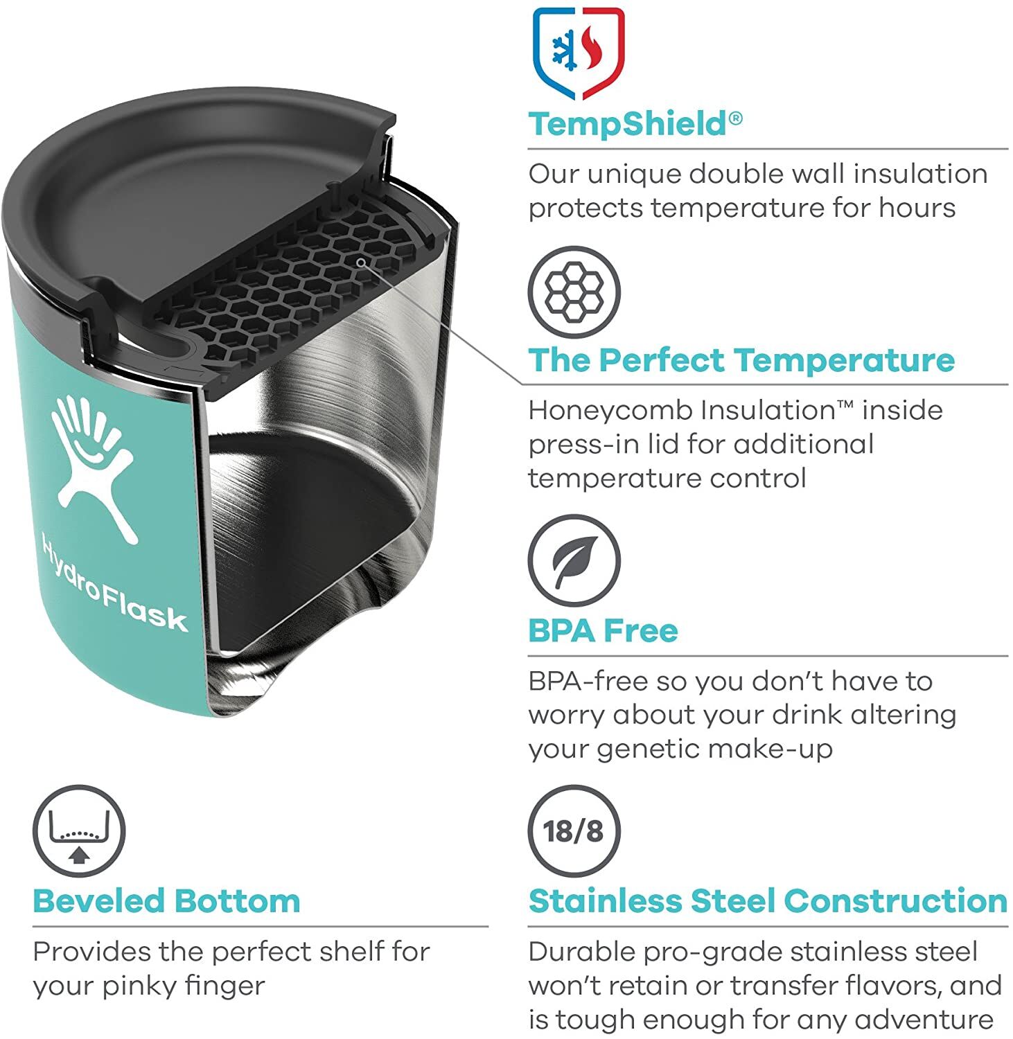 10-Oz Rocks Insulated Cup in Black