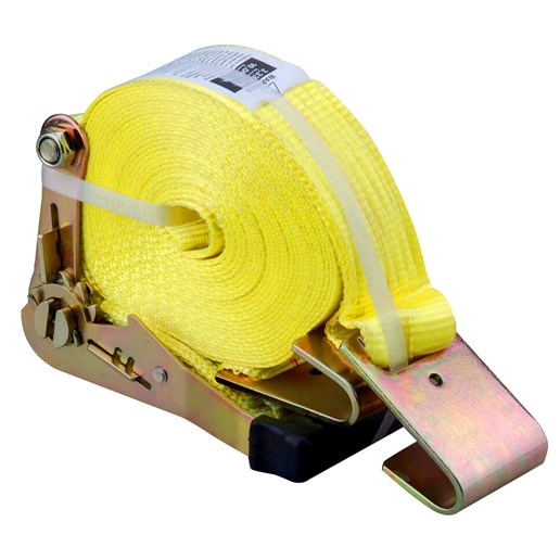 2" x 27' Ratchet Tie Down with Flat Hooks