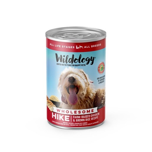 Wildology Hike Chicken & Brown Rice Recipe Wet Dog Food, 12.8-Oz Can