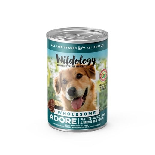 Wildology Adore Lamb & Brown Rice Recipe Wet Dog Food, 12.8-Oz Can