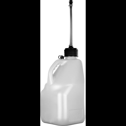 Utility Jug with Hose in White, 5 Gal