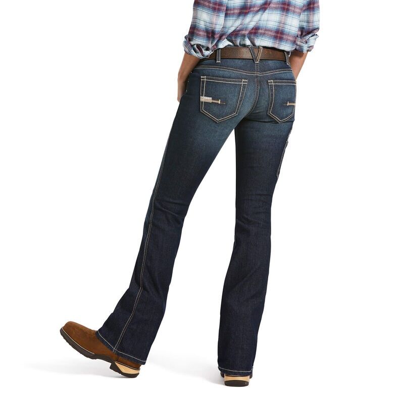 Women's Ariat Rebar DuraStretch Riveter Boot Cut Jean in Hallow