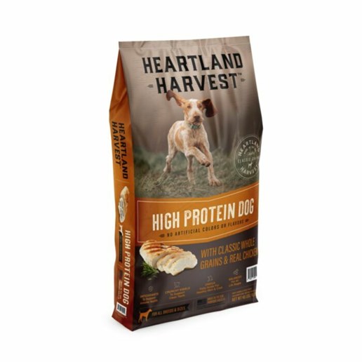Heartland Harvest High Protein Dog With Whole Grains & Real Chicken, 40-Lb