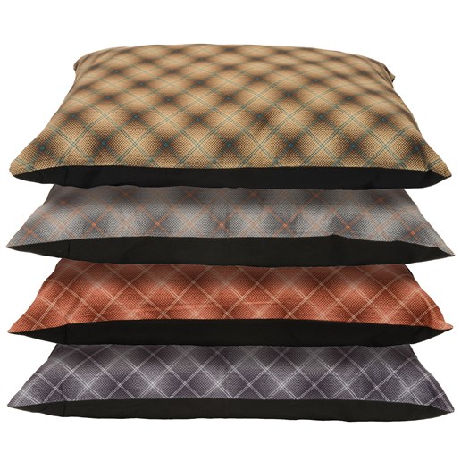 35-In x 25-In Plaid Pillow Dog Bed (ASSORTED)