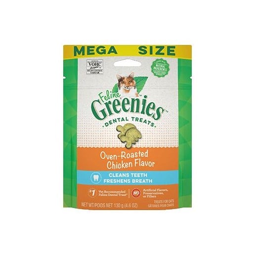 Feline Greenies™ Dental Treats, Oven-Roasted Chicken Flavor, 4.6-Oz