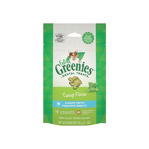 Feline Greenies™ Dental Treats, Catnip Flavor, 2.1-Oz