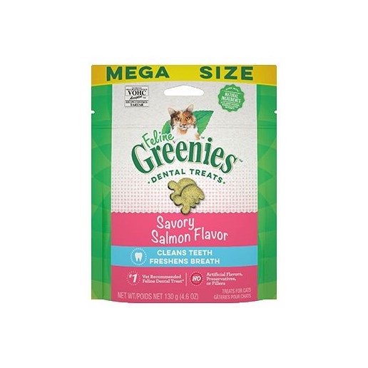 Feline Greenies™ Dental Treats, Savory Salmon Flavor, 4.6-Oz
