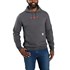 Carhartt Men's Force Relaxed Fit Lightweight Logo Graphic Sweatshirt in Carbon Heather