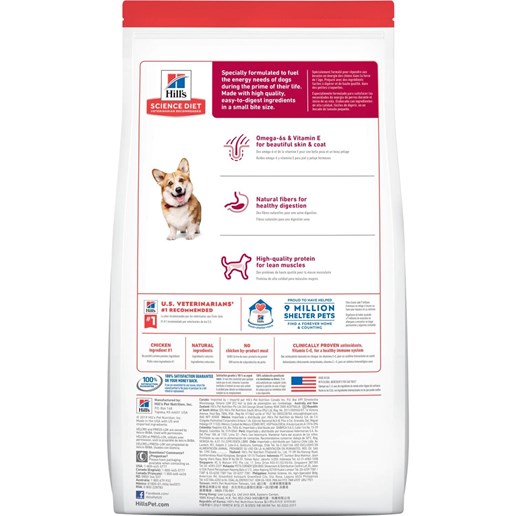 Hill's Science Diet Small Bites Chicken & Barley Adult Dry Dog Food, 35-Lb Bag 