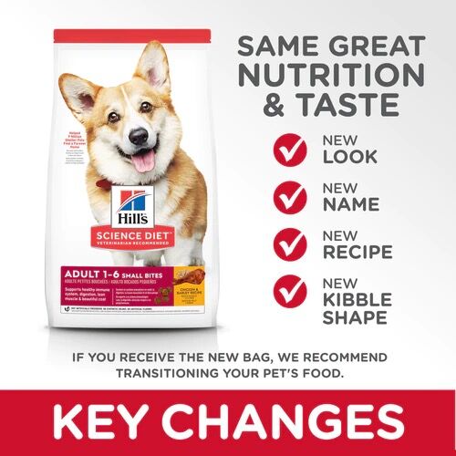 Hill's Science Diet Small Bites Chicken & Barley Adult Dry Dog Food, 35-Lb Bag 