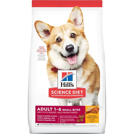Hill's Science Diet Small Bites Chicken & Barley Adult Dry Dog Food, 35-Lb Bag 