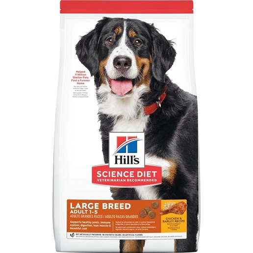 Hill's Science Diet Large Breed Chicken & Barley Adult Dry Dog Food, 35-Lb Bag 