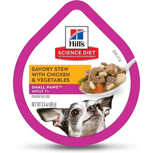 Hill's® Science Diet® Adult 7+ Small Paws Savory Stew with Chicken & Vegetables Dog Food, 3.5-Oz