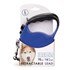 CC Belted Retractable Leash in Blue, Large 16-Ft
