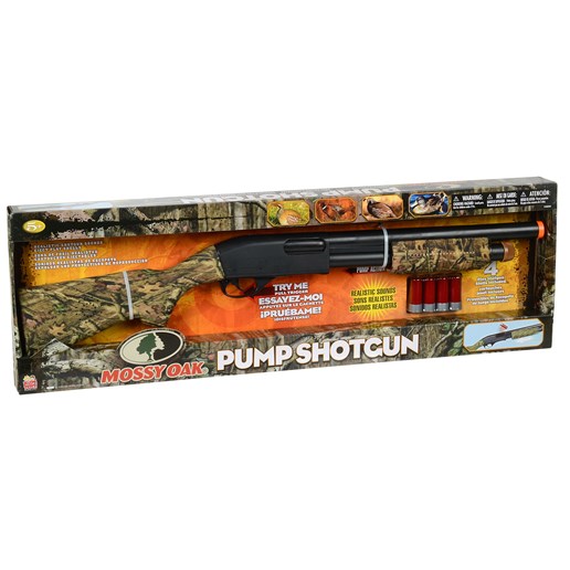 Pump Action Shotgun in Mossy Oak Camo