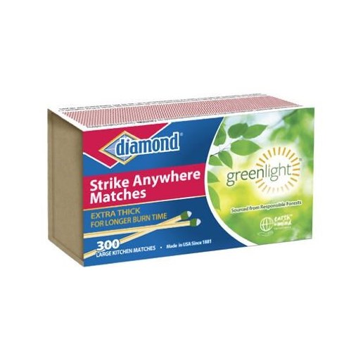 Strike Anywhere Greenlight Matches, 300 Count