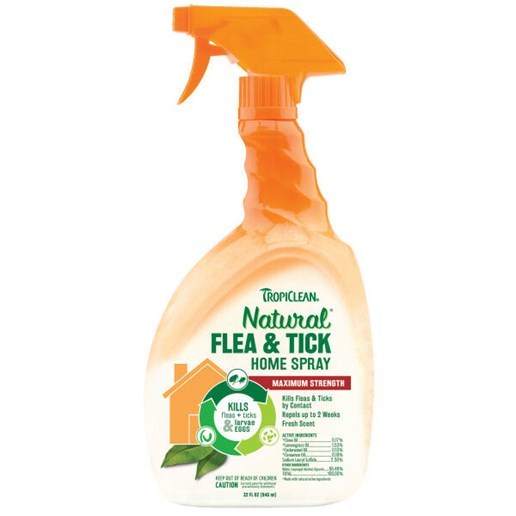 TropiClean Natural Flea & Tick Home Spray, 32-Oz