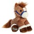 11-In Plush Sitting Chestnut Horse with Bridle