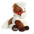 11-In Plush Sitting Pinto Horse with Bridle