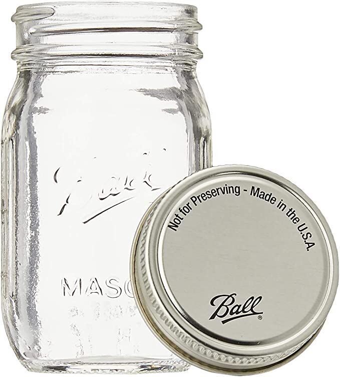Mini Mouth 4-Oz Glass Jar, 4 Pack