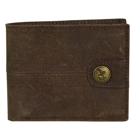 Men's Georgia Boot Bifold Wallet in Dark Brown