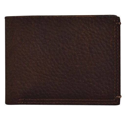 Men's Georgia Boot Bifold Wallet in Textured Brown