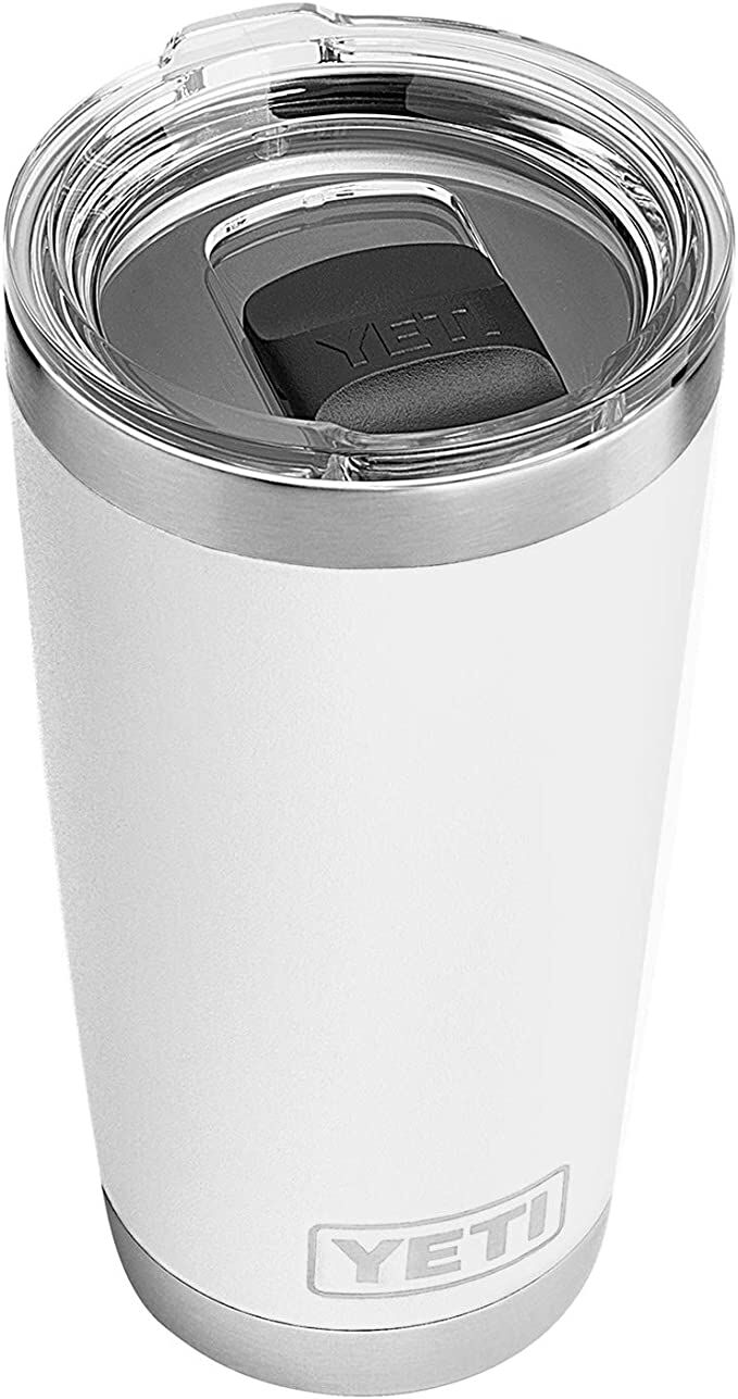 Rambler 20-Oz Tumbler with Magslider Lid in White