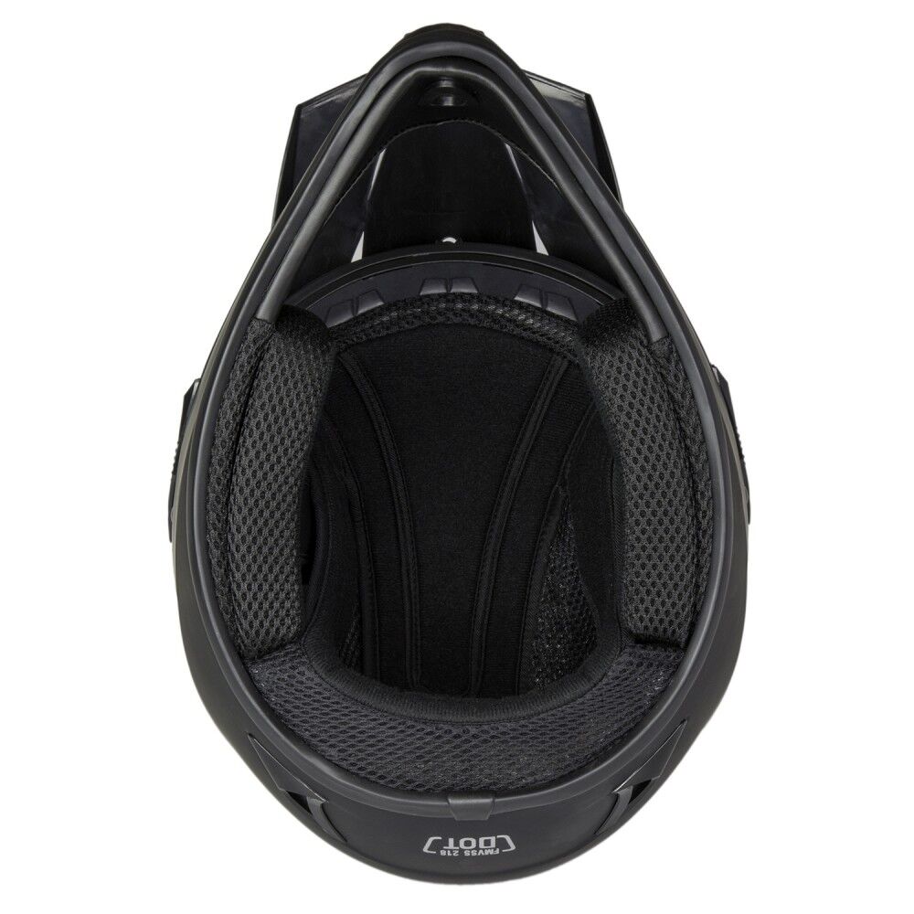 Raider Adult RX1 MX Helmet in Matte Black, Medium