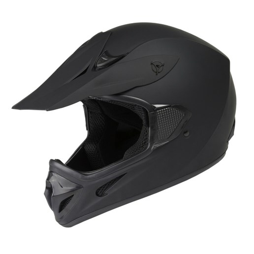 Raider Adult RX1 MX Helmet in Matte Black, Medium