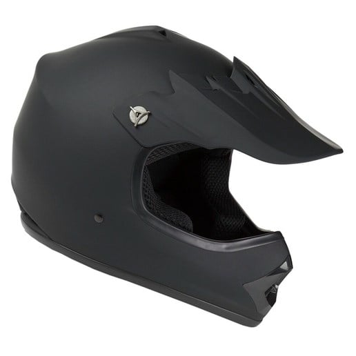 Raider Youth GXR MX Helmet in Matte Black, Medium
