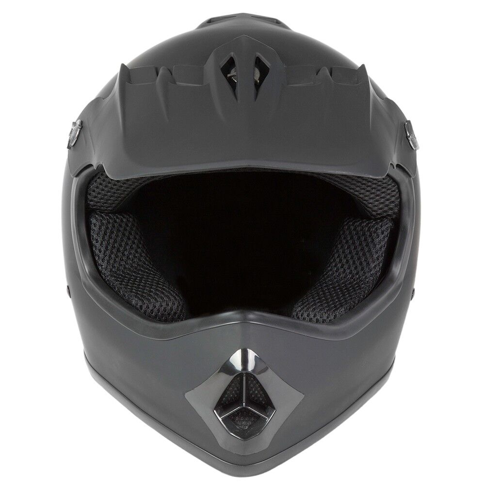 Raider Youth GXR MX Helmet in Matte Black, Large