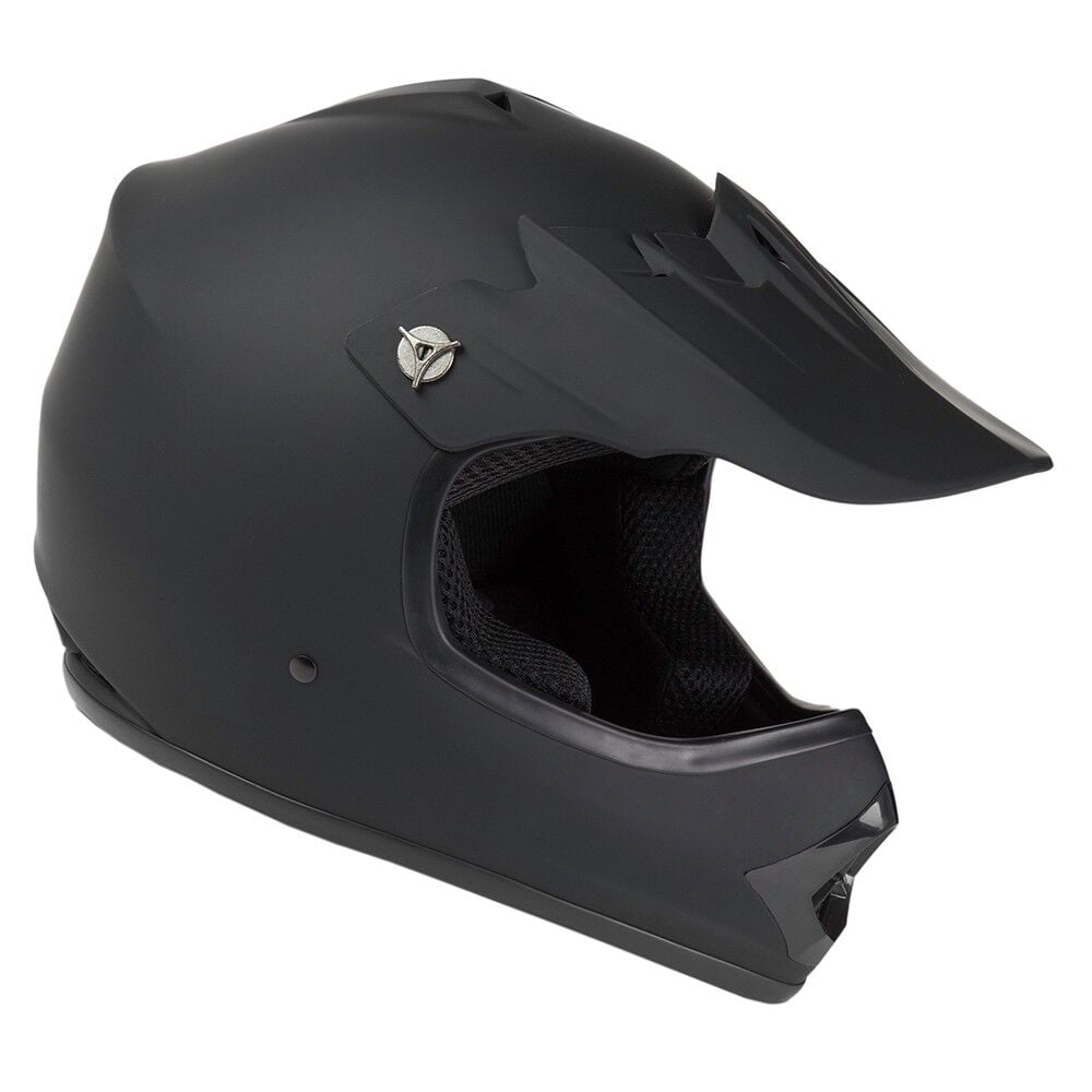 Raider Youth GXR MX Helmet in Matte Black, Large