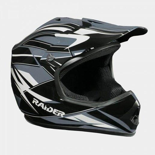 Raider Youth GX3 MX Helmet in Silver, Small