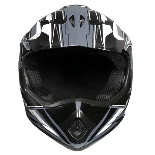 Raider Youth GX3 MX Helmet in Silver, Medium