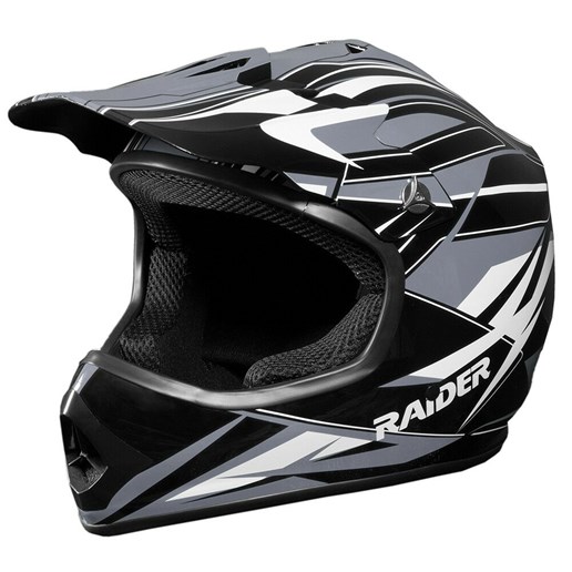 Raider Youth GX3 MX Helmet in Silver, Medium