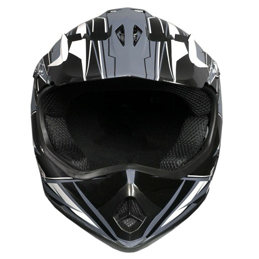 Raider Youth GX3 MX Helmet in Silver, Large