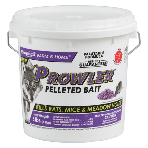 Prowler Pelleted Rodent Bait, 5-Lb Bucket