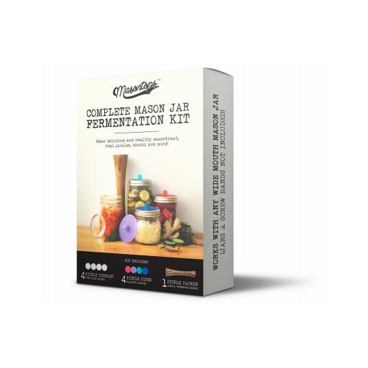 9-Piece Glass Mason Jar Fermentation Kit