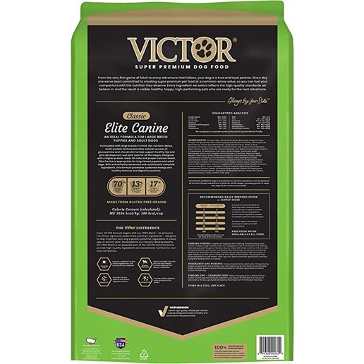 Victor Super Premium Large Breed Dry Dog Food, 40-Lb